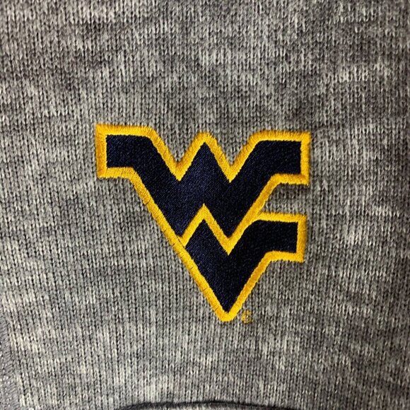 Antigua West Virginia Mountaineers Fortune Women's 1/2 Zip Gray Jacket Sz M 8974 - Picture 2 of 9